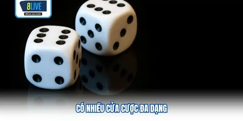 Có nhiều cửa cược đa dạng